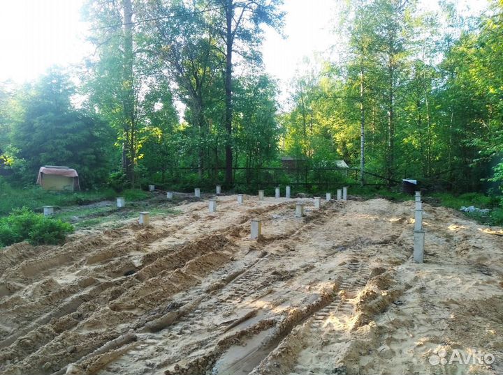 Фундамент на жб сваях