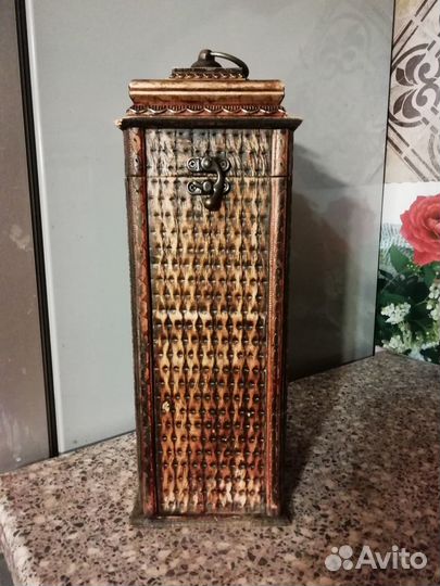 Деревянный коробка футляр для бутылки