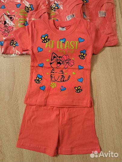 Футболка + шорты на девочку
