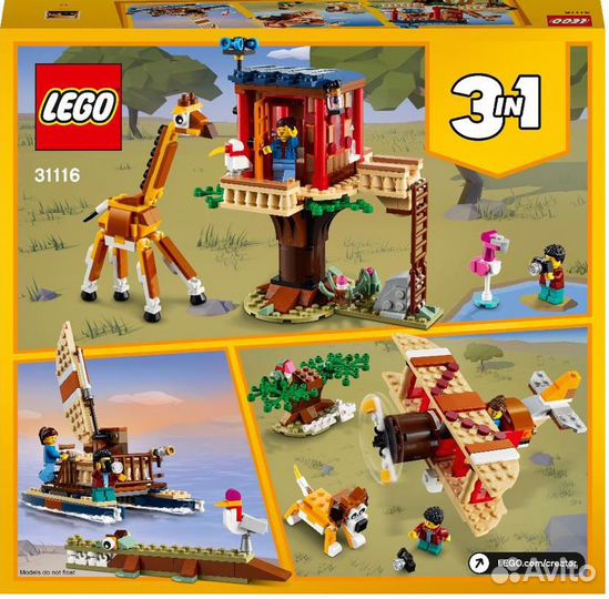 Lego Creator 31116 домик на дереве для сафари
