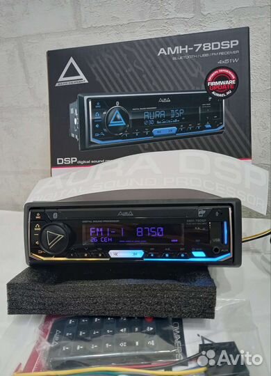 Новая магнитола Аura AMH-78DSP процессор 3RCA
