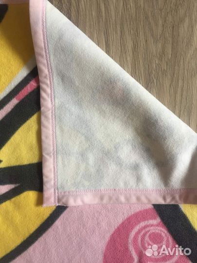 Плед детский новый флисовый 2шт