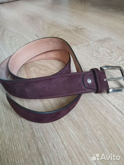 Ремень мужской из натуральной замши, 