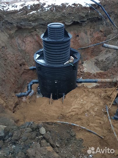 Монтаж полиэтиленовых пэ/пнд колодцев и труб