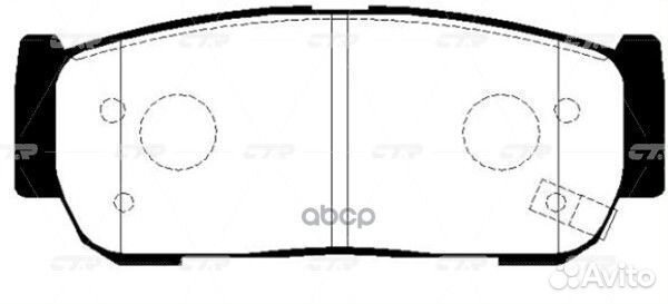 Ckks-8 Колодки тормозные дисковые зад GK0