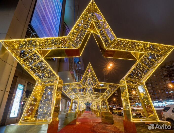 Уличные световые фигуры для оформления города