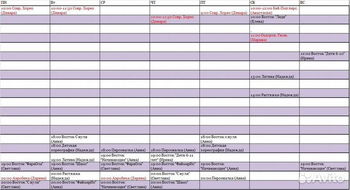 Почасовая аренда танцевального зала