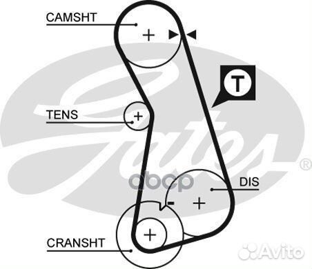 K015308 рем.к-кт грм Seat Ibiza/Toledo, VW Pas