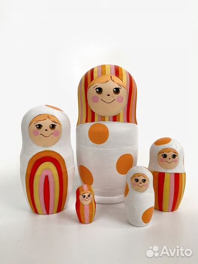 Матрешка детская деревянная 
