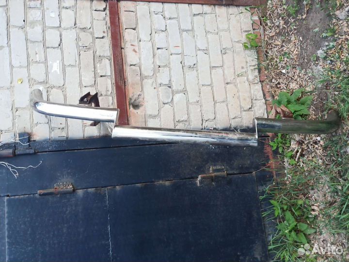 Защита бампера хромированная