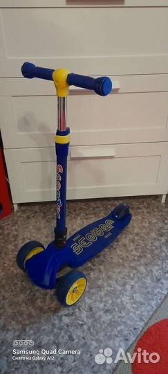 Самокат детский трехколесный бу