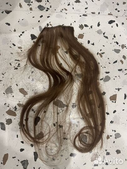 Волосы на лентах натуральные