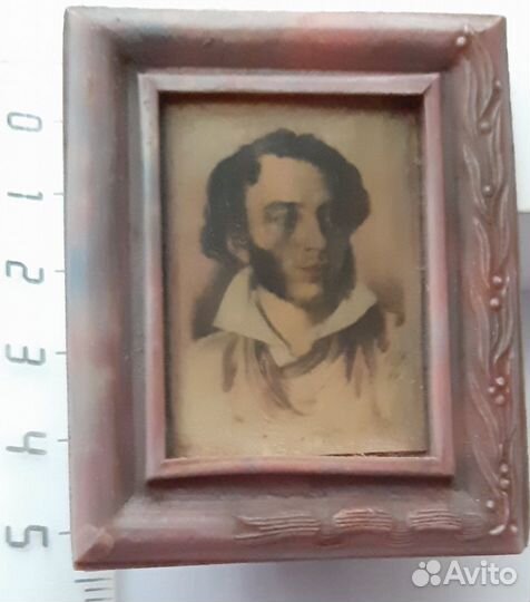 Настольный фотопортрет А. С. Пушкина. СССР 40 г