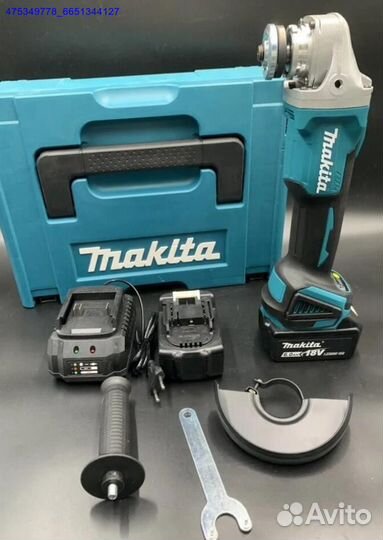 Аккумуляторная Болгарка(Ушм) Makita 18V 2 АКБ