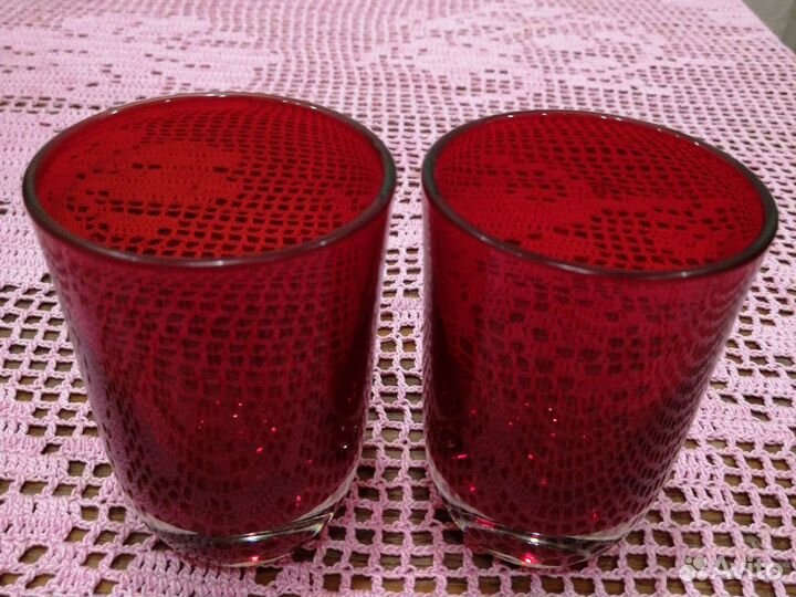 Посуда из рубинового стекла