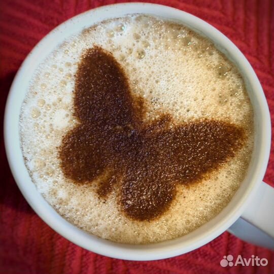 Трафарет для кофе и выпечки любой рисунок