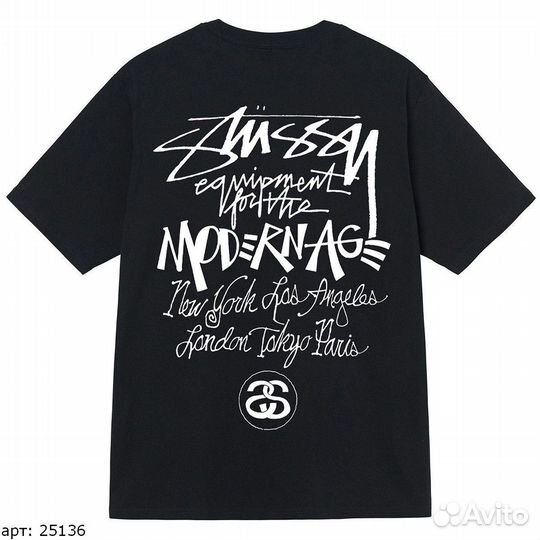 Футболка Stussy modernage Чёрная