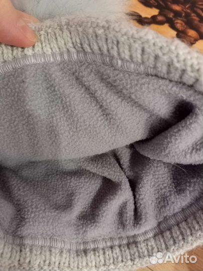 Шапка с помпоном