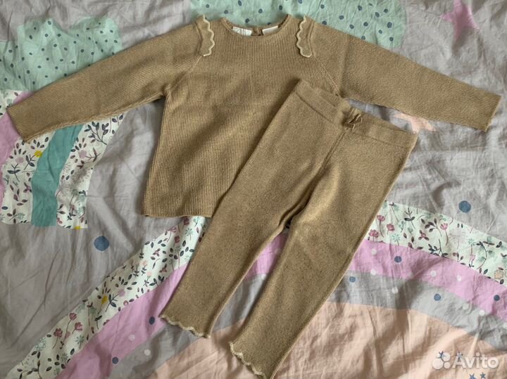 Вещи на девочку пакетом 1.5г (86см)