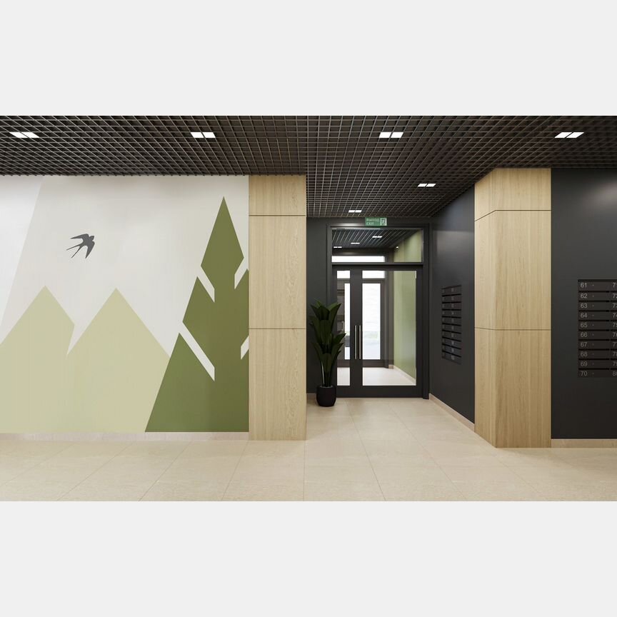 2-к. квартира, 56,5 м², 2/10 эт.