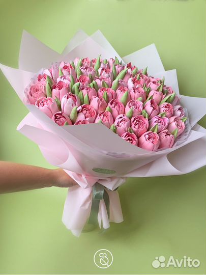 Зефирный букет, тюльпаны, зефир, цветы