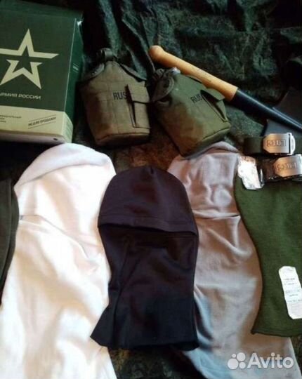 Шапка Балаклава трансформер Green White Grey