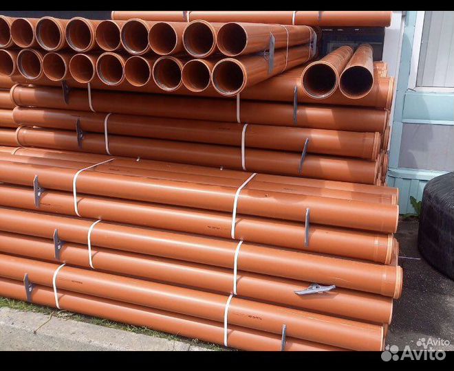 Труба канализационная 110 рыжая