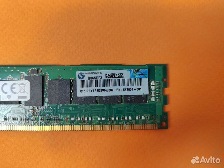 DDR3 ECC REG samsung 8GB 1600 MHz 1Rx4 dimm Server