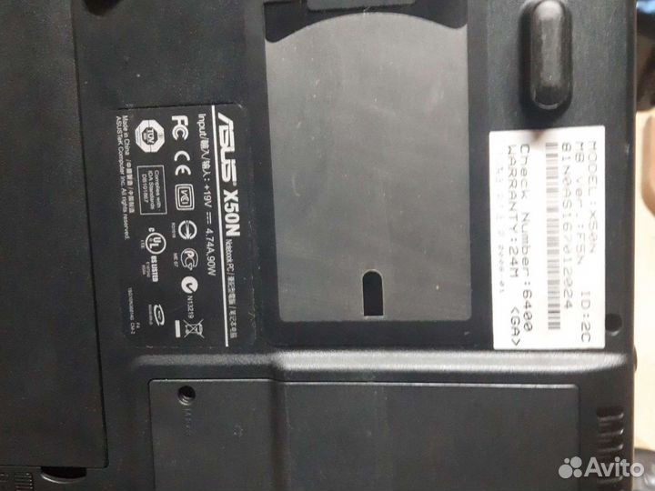 Ноутбук asus на запчасти