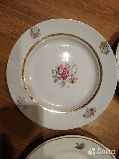 Тарелки СССР с Мейсенскими букетами и другие