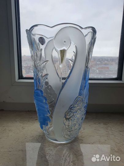 Ваза Wolther-Glas.Редкость.Стекло.Германия