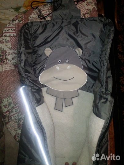 Конверт в коляску зимний на овчине leader kids