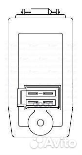 Резистор э/вент. отопителя Ford Focus I