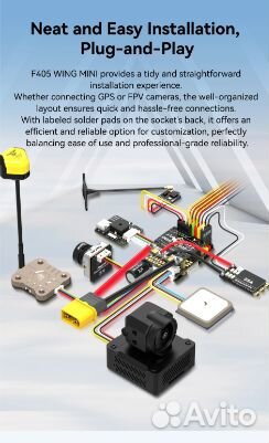 Jhemcu F405 wing mini Fixed Wing Flight Controller