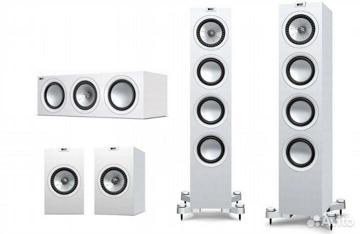 Комплект акустики 5.0 KEF White Q550, Q150, Q250C