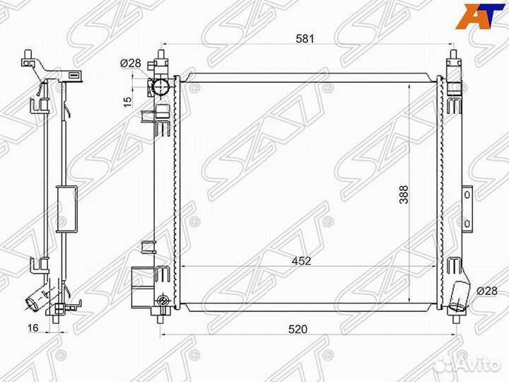 Радиатор Nissan Note 2012- NS0001E121