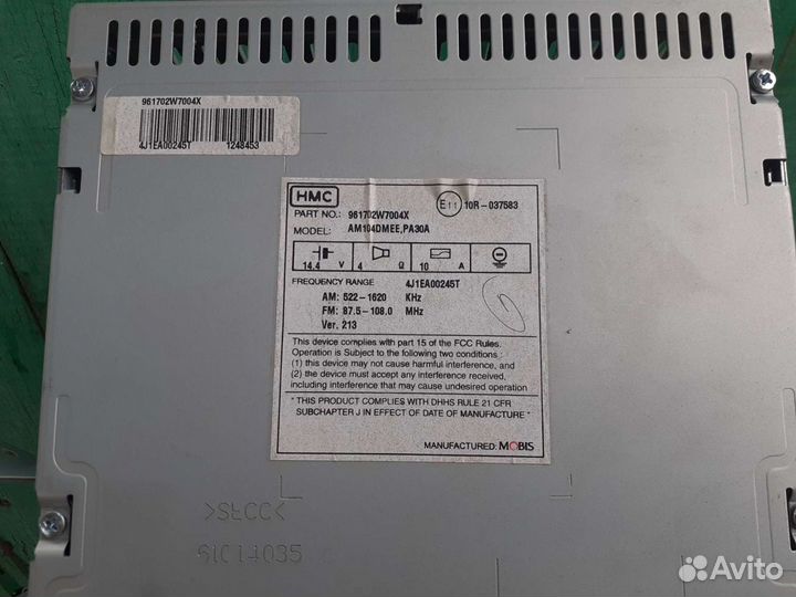 Штатная Автомагнитола Санта Фе 3