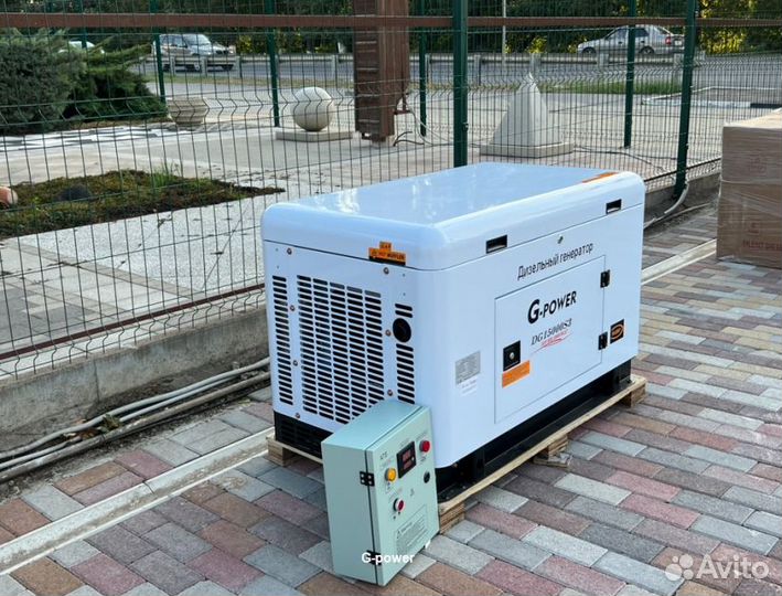 Генератор дизельный 13 kW g-power DG15000S однофаз