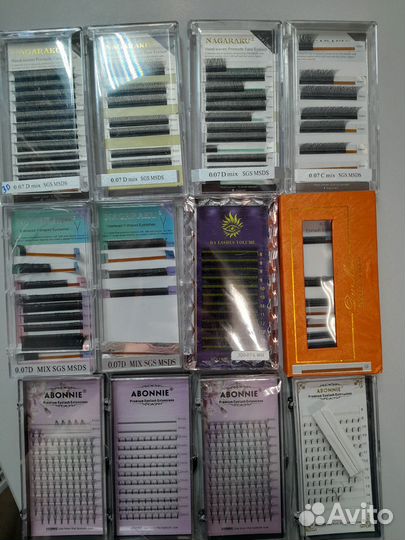 Готовые пучки для наращивания ресниц