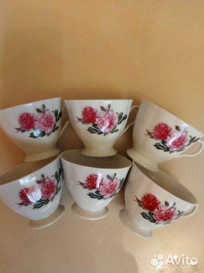 Чайные фарфоровые чашки. Китай. Винтаж