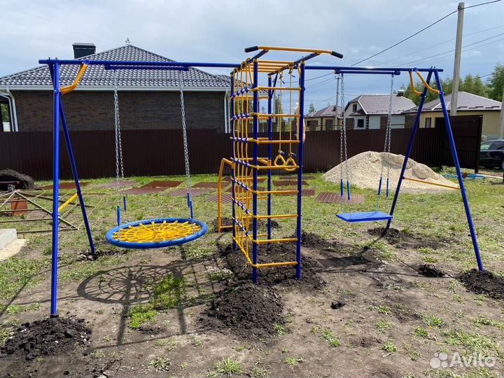 Детская площадка «Модель номер 3 с 2мя качелями»
