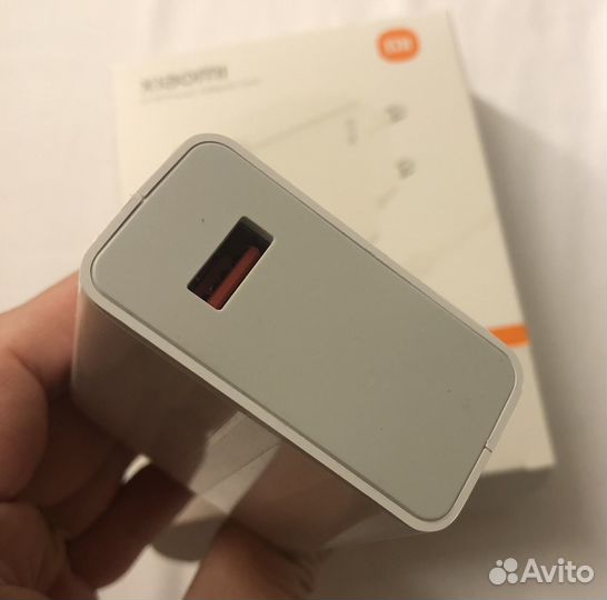 Зарядный сетевой USB адаптер, без кабеля, новый