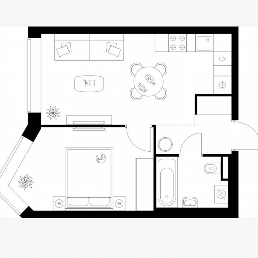 1-к. квартира, 37,6 м², 12/31 эт.