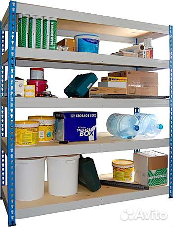 Складские грузовые стеллажи 300кг на полку новые