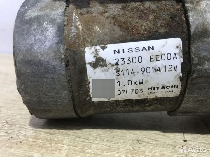 Стартер Nissan Tiida C11 HR16DE 1.6 2008