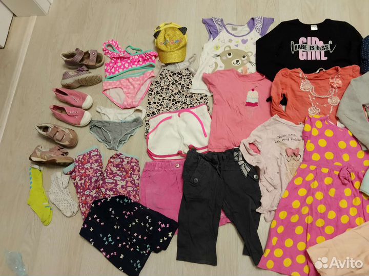 Пакет вещей на девочку 116 см