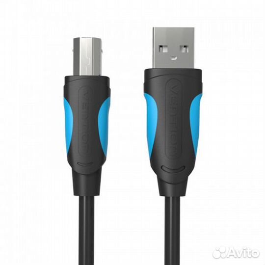 Кабель USB2.0 тип А(m) -B(m) 3м Vention #244263