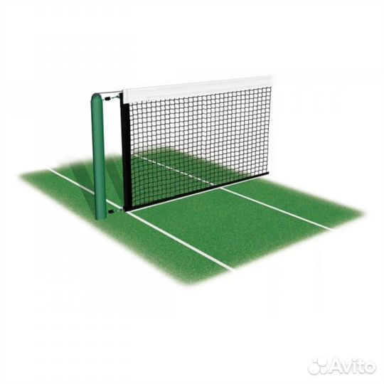 Сетка для большого тенниса со стальным тросом 3 мм