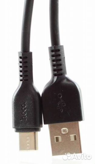 USB Кабель Type-C hoco X20, 1 м, 3A (черный)