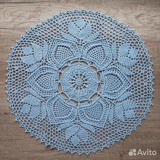 Вязаные декоративные салфетки Ручная работа